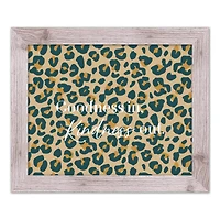 Goodness in Kindness Out Leopard Print in White Frame