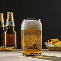 JoyJolt® 17oz. Classic Can Shaped Tumbler Drinking Glass Cups, 6ct.