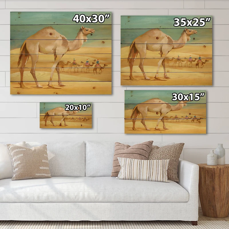 Designart - Camels In Desert