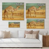 Designart - Camels In Desert