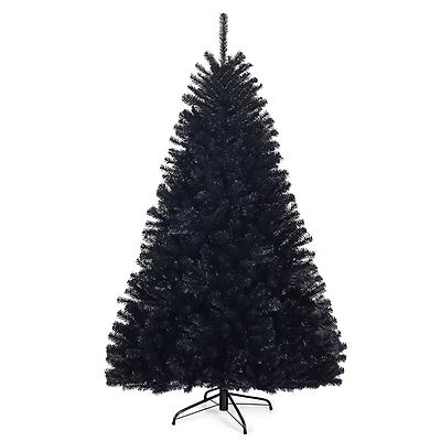 6ft. Unlit Black Artificial Christmas Tree