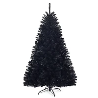 6ft. Unlit Black Artificial Christmas Tree