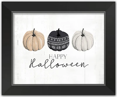 Pumpkins Halloween Print in Black Frame