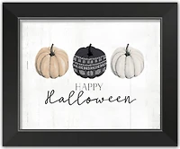 Pumpkins Halloween Print in Black Frame