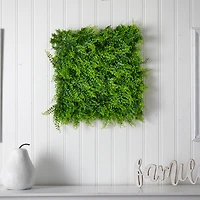 20" Lush Mediterranean Fern Wall Panel