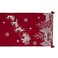 DII® 108" Santa's Sleigh Embroidered Table Runner