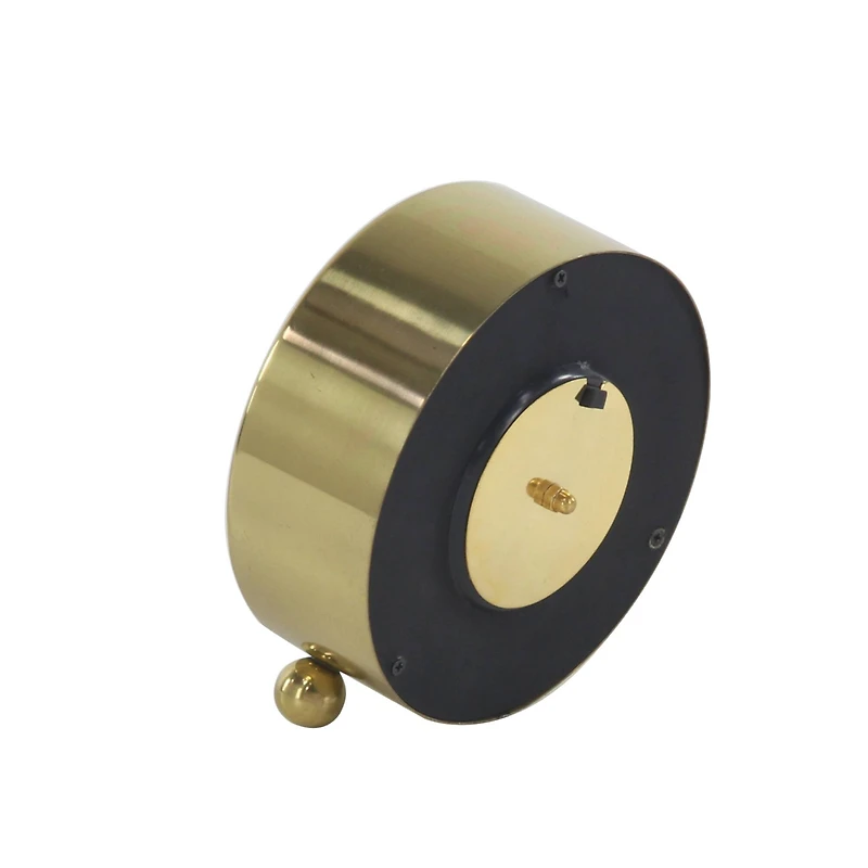 6" Glam Stainless Steel & Aluminum Clock Set