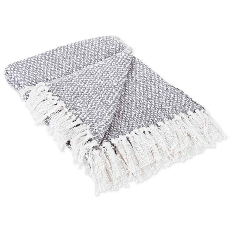 DII® Gray Woven Throw