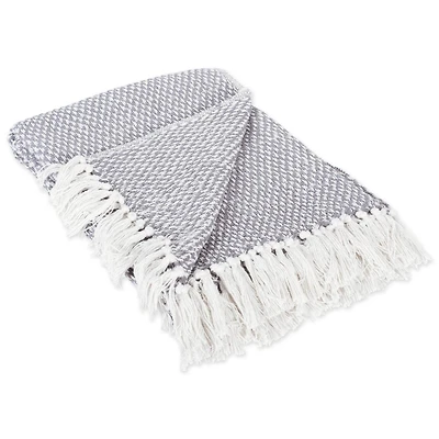 DII® Gray Woven Throw