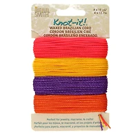 Beadsmith® Knot-it!™ Summer Sunset Waxed Brazilian Cord
