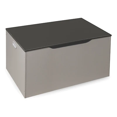 Badger Basket Woodgrain Gray Flat Bench Top Toy & Storage Box
