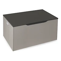 Badger Basket Woodgrain Gray Flat Bench Top Toy & Storage Box