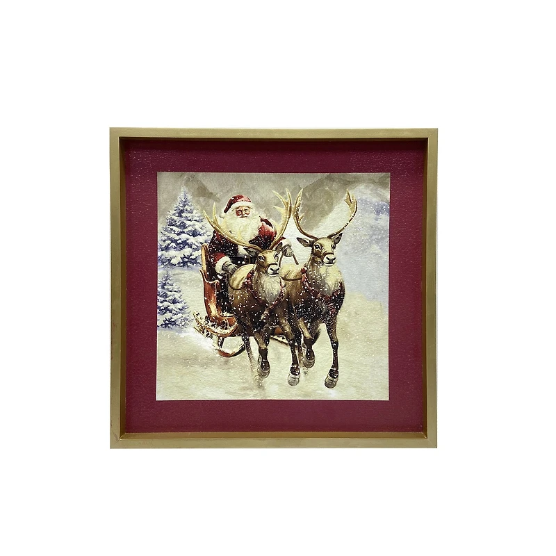 Snowy Santa & Sleigh Wall Décor by Ashland®