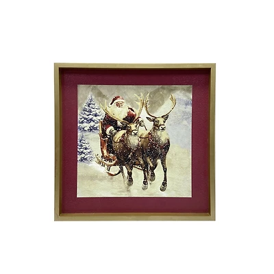 Snowy Santa & Sleigh Wall Décor by Ashland®