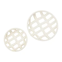 Hello Honey® White Stoneware Fruit Basket Set