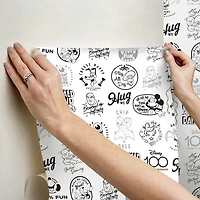 RoomMates Disney 100th Anniversary Icons Black Peel & Stick Wallpaper