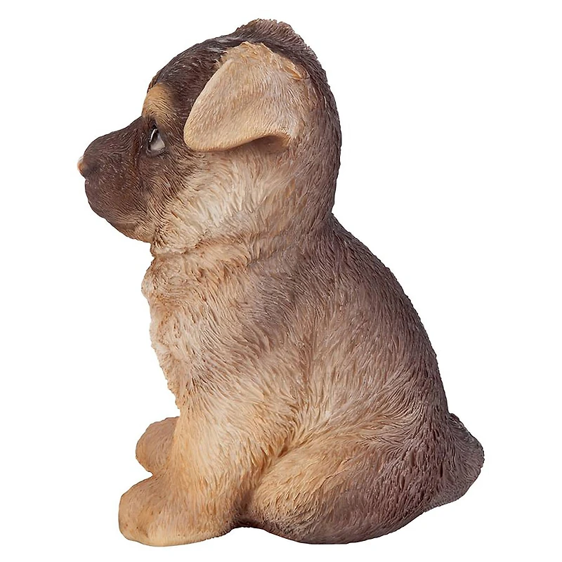 Design Toscano 6.5" German Shepherd Puppy Partner Collectible Dog Statue