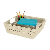 Simplify Ivory Large Storage Shelf Tote Set