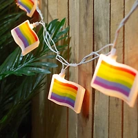 10ct. Clear Pride Flag Novelty String Light Set