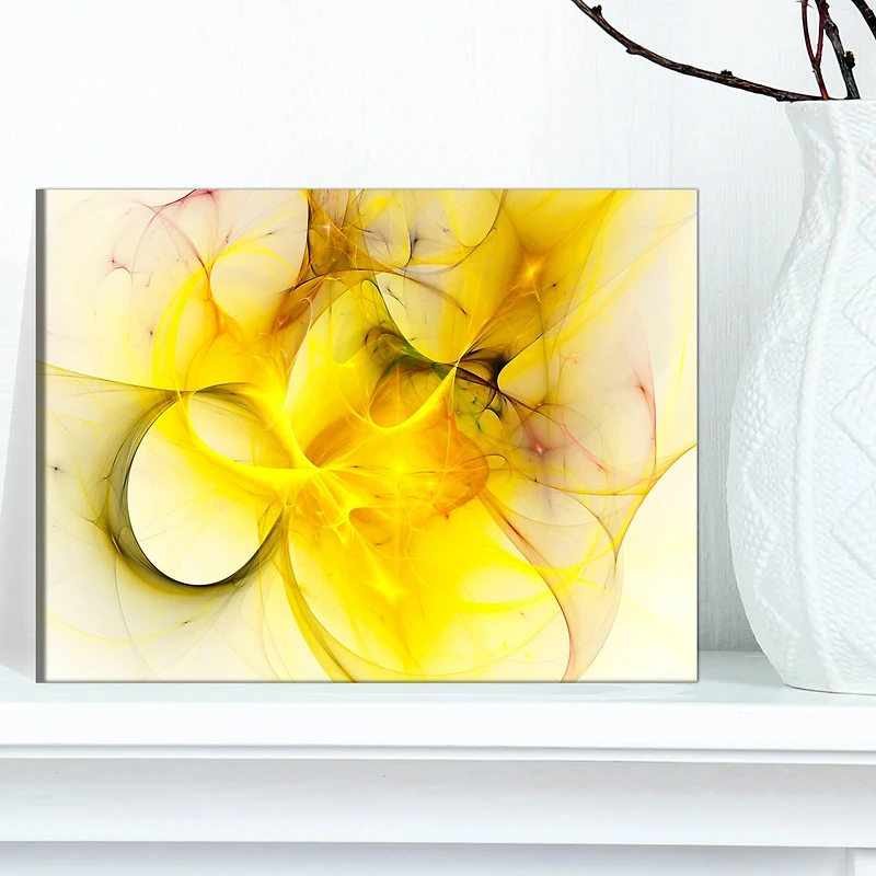 Designart - Light Yellow Nebula Star