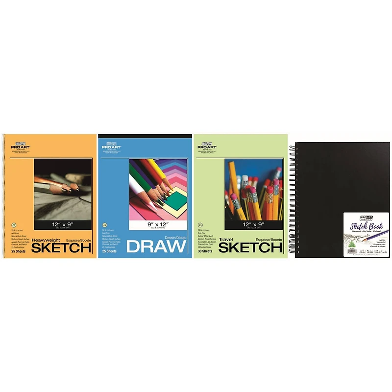 Pro Art Acid-Free Sketch Paper Set