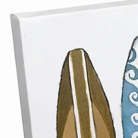 Surf Boards in a Row Canvas Wall Art