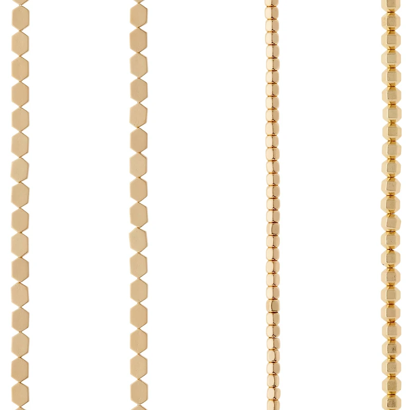 Matte Gold Hematite Mix Beads by Bead Landing™