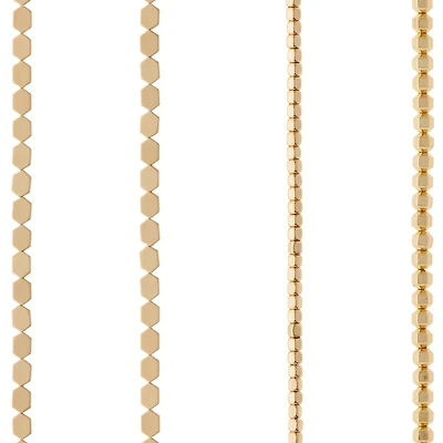 Matte Gold Hematite Mix Beads by Bead Landing™