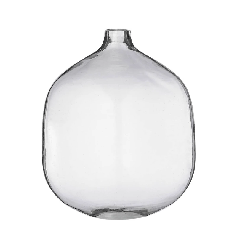 8" Stout Clear Glass Vase