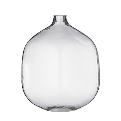 8" Stout Clear Glass Vase