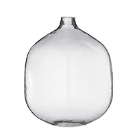8" Stout Clear Glass Vase