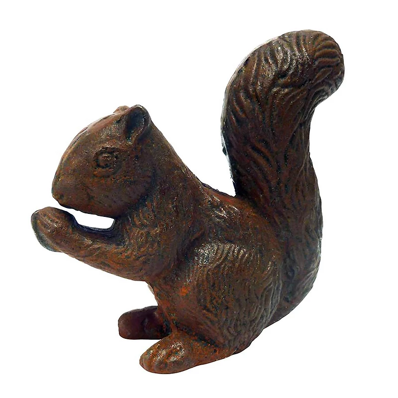 Design Toscano 6" Bushy-Tailed Squirrel Cast Iron Statue