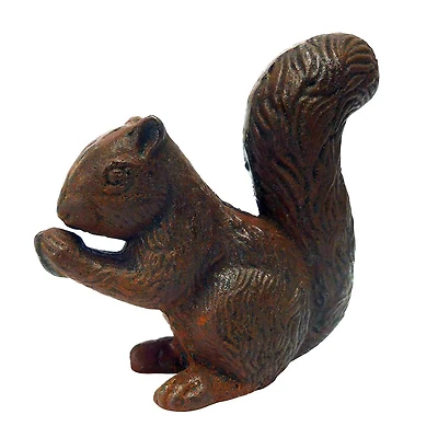 Design Toscano 6" Bushy-Tailed Squirrel Cast Iron Statue