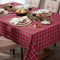 DII® 84" Glad Tidings Plaid Tablecloth