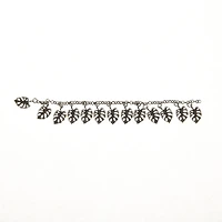 Oxidized Silver Metal Palm Leaf Charms, 20mm by Bead Landing™