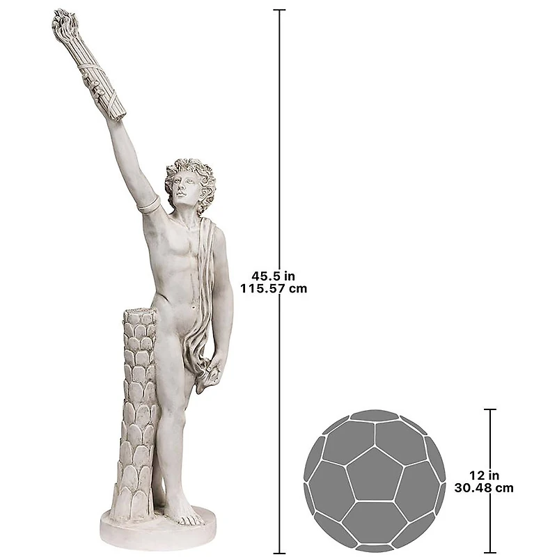 Design Toscano 46" Torch Bearer Statue