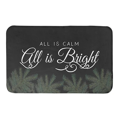 All Is Calm All Is Bright Bath Mat
