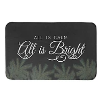 All Is Calm All Is Bright Bath Mat