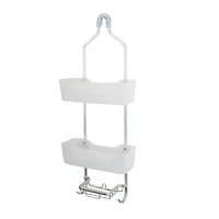 Bath Bliss White Aluminum Shower Caddy