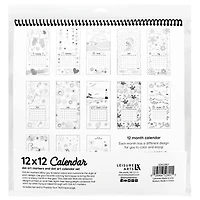 Leisure Arts® Dot Art 12'' x 12'' Calendar with Markers Set