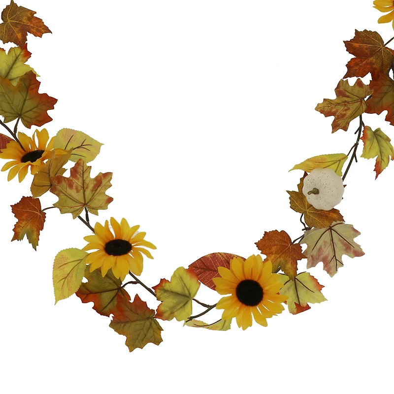 6ft. Sunflower & Pumpkin Garland by Ashland®