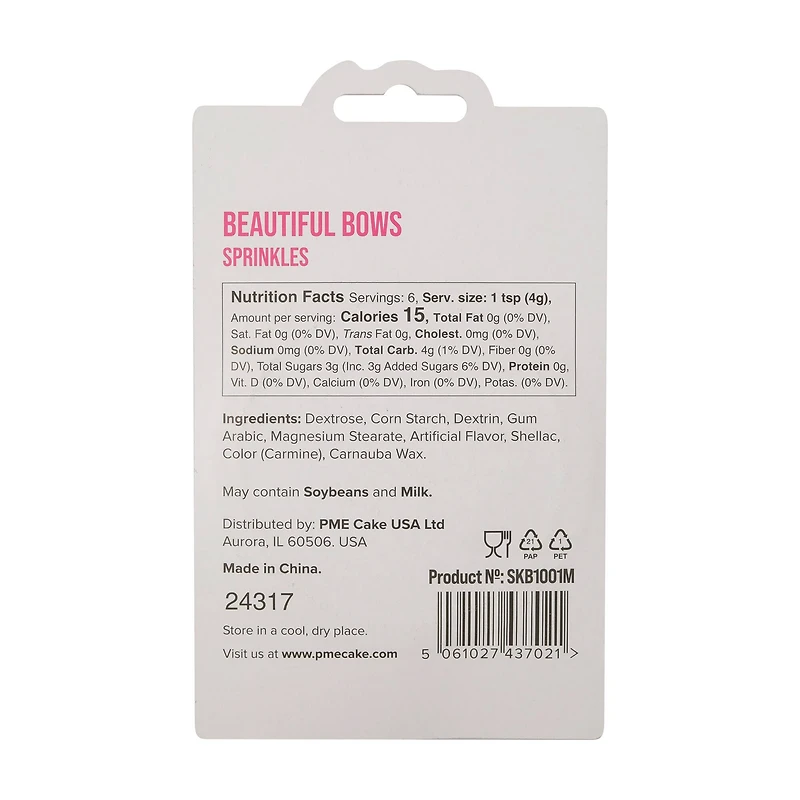 PME Cake Sweet Street™ Beautiful Bows Sprinkles