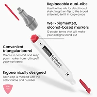 Arteza® EverBlend® Ultra Pastel Dual Tip Alcohol Marker Set