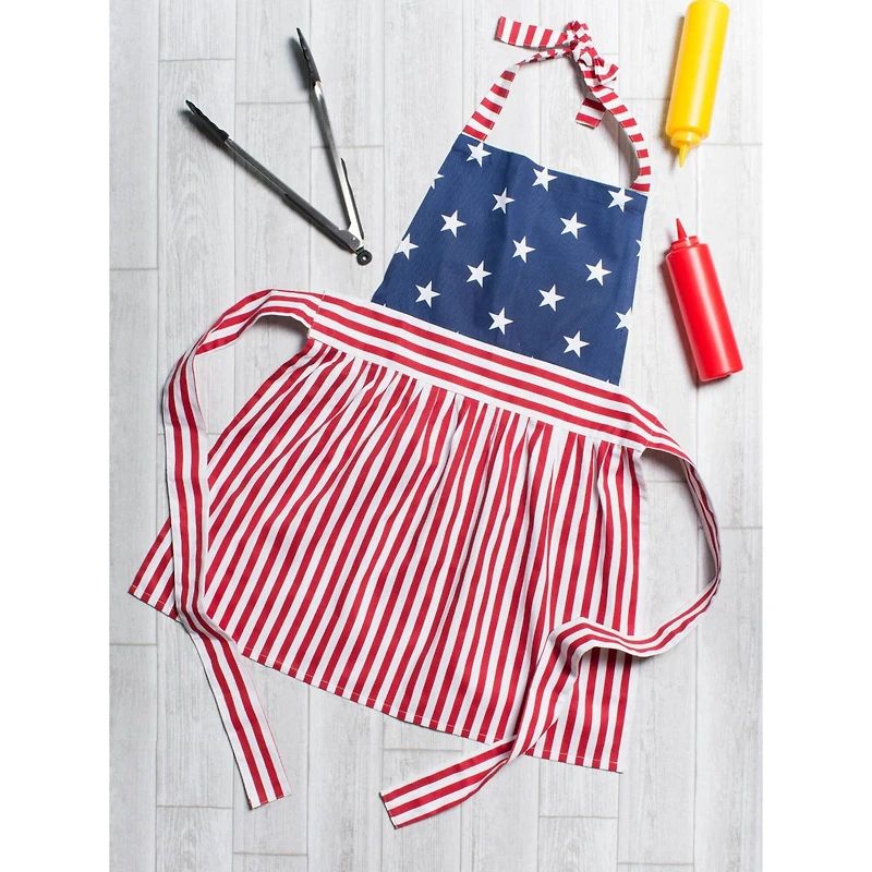 DII® Red, White & Blue Stars & Stripes Skirt Apron