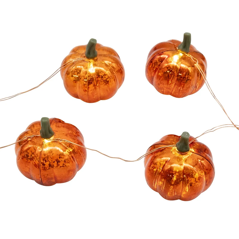 10ct. Warm White LED Pumpkin Icon String Lights by Ashland®