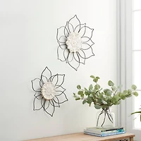 Black Traditional Metal Wall Décor Set