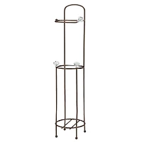 Bath Bliss Oil Rubbed Bronze Toilet Paper Organizer & Dispenser
