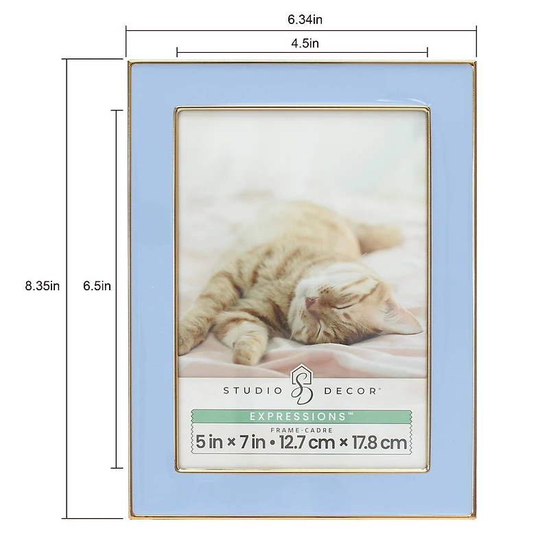 Expressions™ 5" x 7" Gold Trim Tabletop Frame by Studio Décor