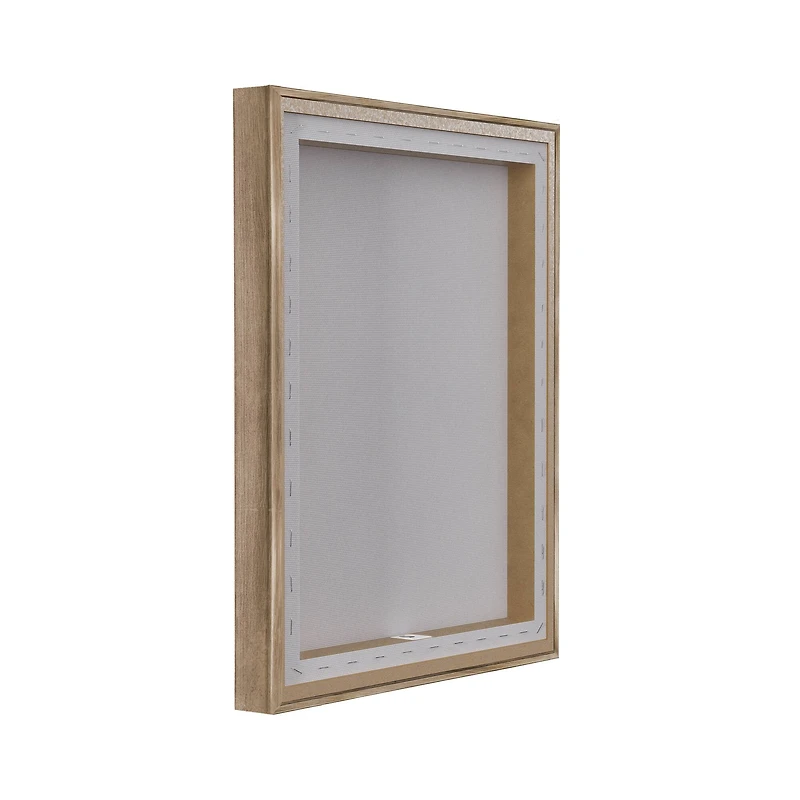 Stupell Industries Bunny with White Blooms Floating Frame Wall Art