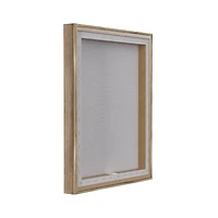 Stupell Industries Bunny with White Blooms Floating Frame Wall Art